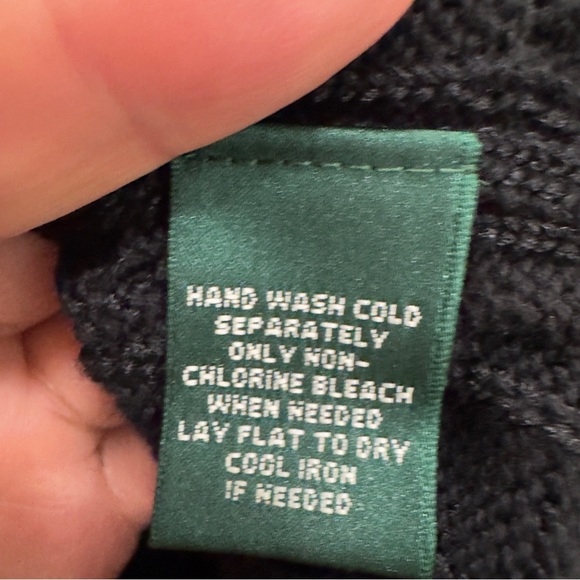 Lauren Ralph Lauren Y2K style Cable Knit off shoulder Sweater women’s size XL - Picture 7 of 8